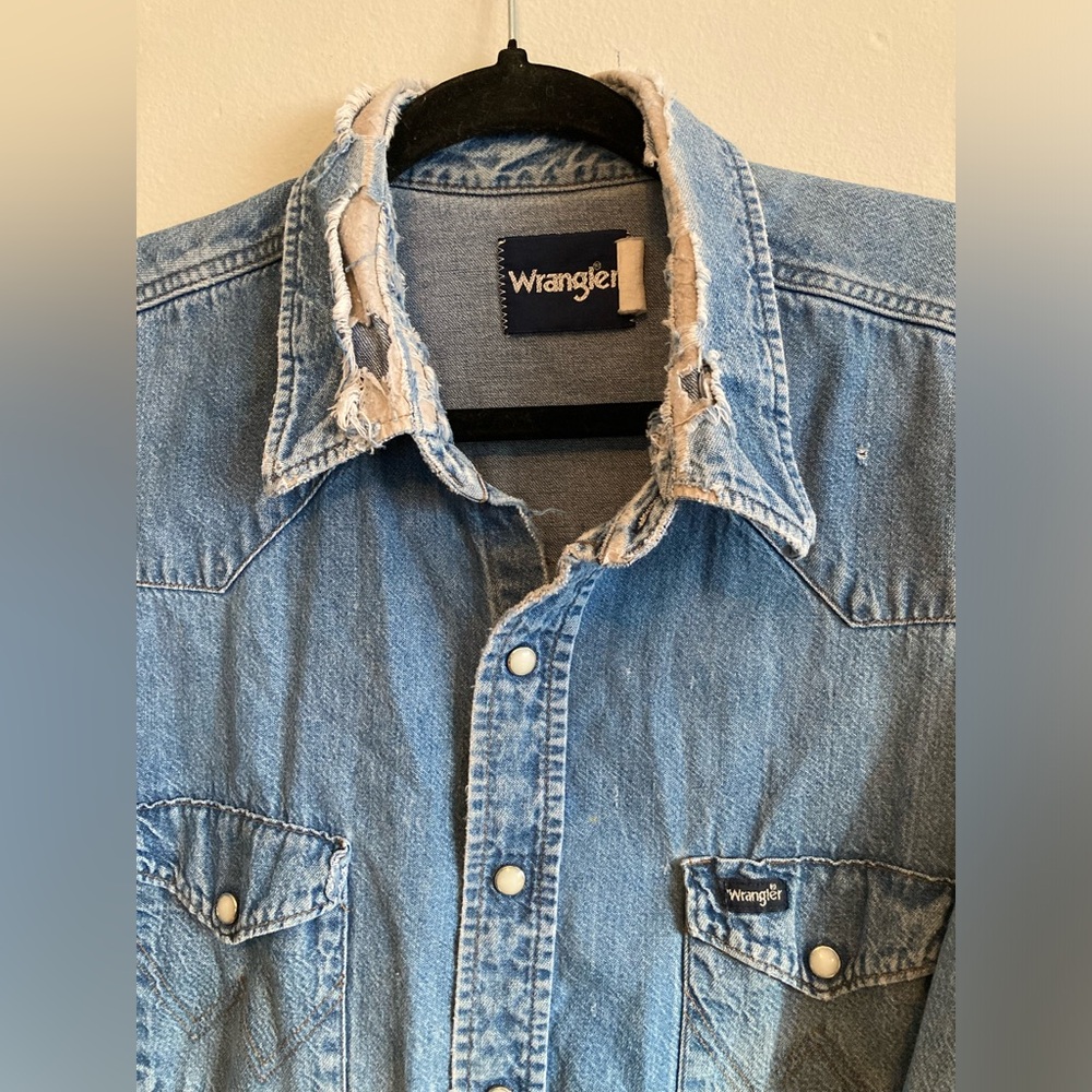 Vintage Wrangler denim button up